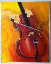 Cello till Gösta 40X50 - såld