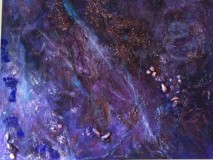Sjöbotten lila 116X89 - SÅLD